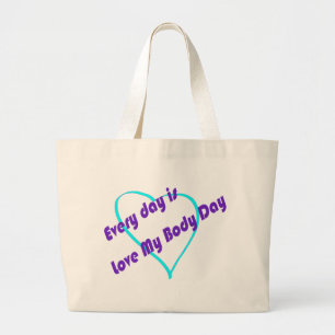 Elke dag is Liefde mijn dag Grote Canvas tas
