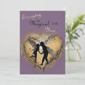 Elke dag is magisch met je milde Valentijnse  Feestdagenkaart (Staand voorkant)