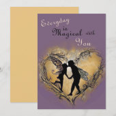 Elke Dag Is Magisch Met Jou Feeën Valentijn Feestdagenkaart (Voorkant / Achterkant)