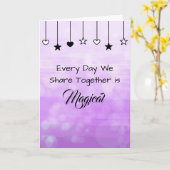 Elke Dag is Magisch | Valentijnsdag  Kaart (Gele Bloem)