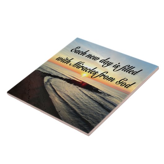 ELKE DAG IS MIRACLINE VAN GOD TEGELTJE (Zijkant)