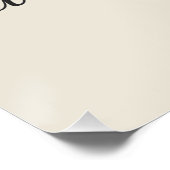 Elke dag is misschien niet goed - beige perfect poster (Hoek)