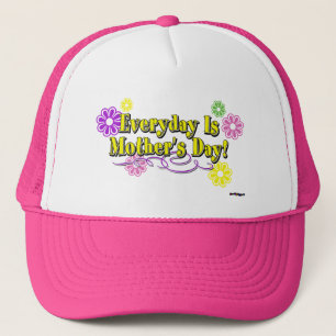 Elke dag is Moederdag! Bloemen en type Trucker Pet
