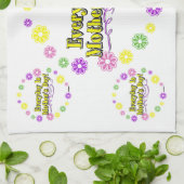 Elke Dag Is Moederdag! Bloemenring Theedoek (Gevouwen)