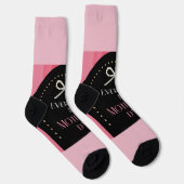 Elke dag is Moederdag Elegance Roze Strik Sokken (Rechts)