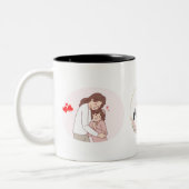 Elke dag is Moederdag Tweekleurige Koffiemok (Links)