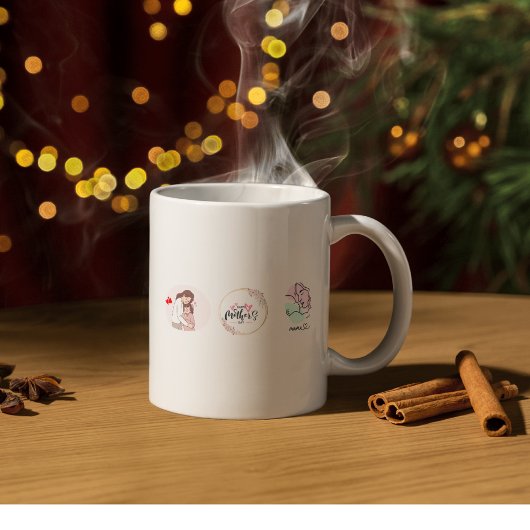 Elke dag is Moederdag Tweekleurige Koffiemok