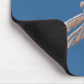 Elke dag is Moederdag, Zilver Dragonfly, blauw Muismat (Hoek)