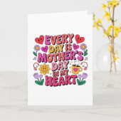 Elke Dag Is Moedersdag In Mijn Hart Kaart (Gele Bloem)
