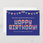 Elke dag is speciaal, maar vandaag is dat meer briefkaart (Voorkant / Achterkant)