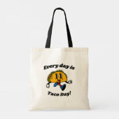 Elke dag is taco dag! tote bag (Achterkant)