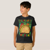 Elke dag is Taco Twosday Mexican Taco Lover T-shirt (Voorkant volledig)