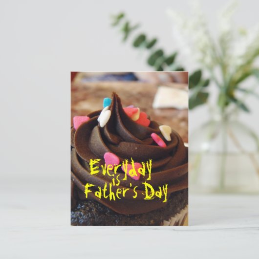 Elke dag is Vaderdag Briefkaart (Staand voorkant)