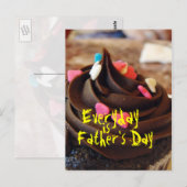 Elke dag is Vaderdag Briefkaart (Voorkant / Achterkant)