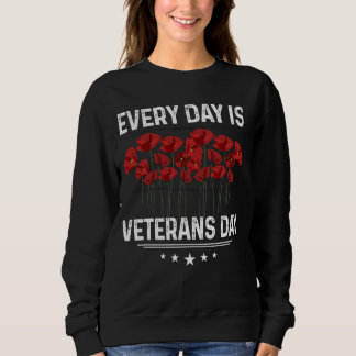 Elke dag is Veteran Day Shirt Schattige Poppy