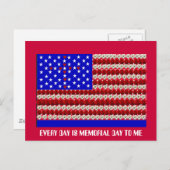 ELKE DAG IS VOOR MIJ EEN HERDENKINGSDAG BRIEFKAART (Voorkant / Achterkant)