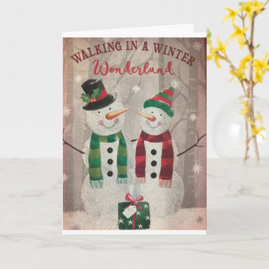 **ELKE DAG IS WONDERLAND MET JULLIE" CHRISTMAS KAART (Gele Bloem)