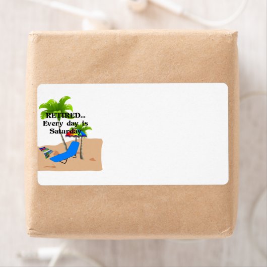 Elke dag is zaterdag. etiket (Insitu)