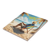 Elke dag is zaterdag Gepensioneerd Tegeltje (Zijkant)