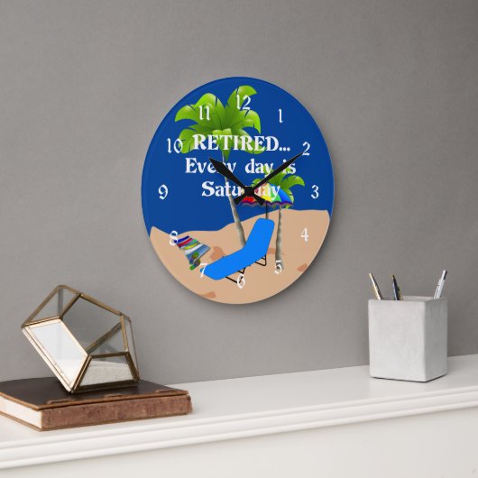 Elke dag is zaterdag. grote klok (Kantoor)