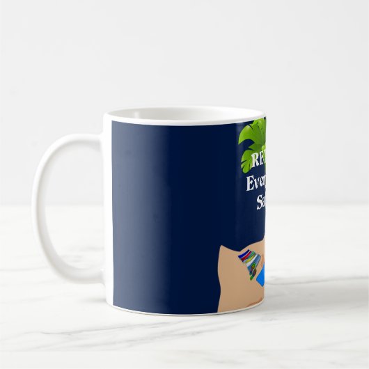 Elke dag is zaterdag. koffiemok (Links)