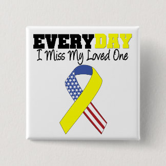 Elke dag juf ik mijn geliefde Militaire Vierkante Button 5,1 Cm