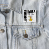 Elke dag juf ik mijn Hero Appendix Cancer Vierkante Button 5,1 Cm (In situ)