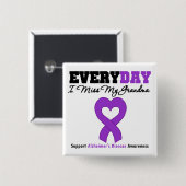 Elke dag juf ik mijn oma vierkante button 5,1 cm (Voorkant /achterkant)