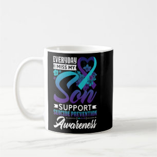 Elke dag juf ik mijn zoon Suicide Prevention Aware Koffiemok