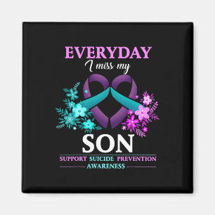 Elke dag juf ik mijn zoon Suicide Prevention Aware Magneet