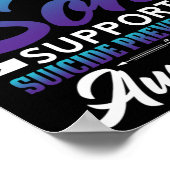 Elke dag juf ik mijn zoon Suicide Prevention Aware Poster (Hoek)