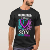 Elke dag juf ik mijn zoon Suicide Prevention Aware T-shirt (Voorkant)