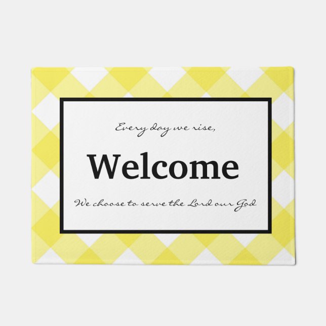 Elke dag kiezen we voor serve-Doormat Deurmat (Voorkant)