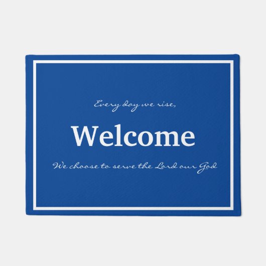 Elke dag kiezen we voor serve-Doormat Deurmat (Voorkant)