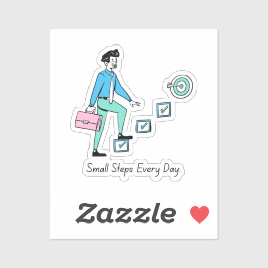 Elke dag kleine stapjes – Progress Sticker (Vel)