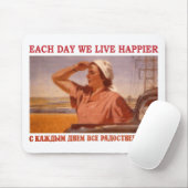 ELKE DAG LEVEN WE HAPPIER SSSR MUISMAT (Met muis)