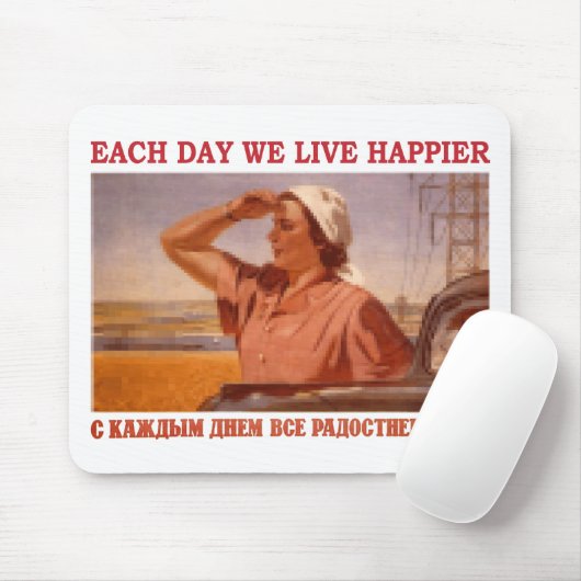 ELKE DAG LEVEN WE HAPPIER SSSR MUISMAT (Met muis)