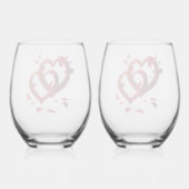 Elke Dag Meer Van Je Houden Wijnglas Zonder Voet (Achterkant)