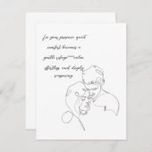 Elke dag met oprechte liefde Kaarten (Voorkant / Achterkant)