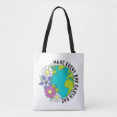 Elke dag milieubewust maken tote bag (Voorkant)