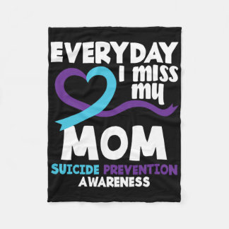 Elke dag mis ik mijn moeder zelfmoordpreventie Awa Fleece Deken