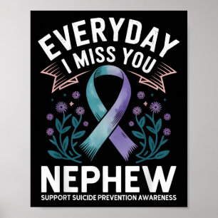 Elke dag mis ik mijn neefje supportspa tantes poster