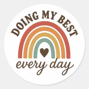 Elke Dag M'n Best Doen Ronde Sticker