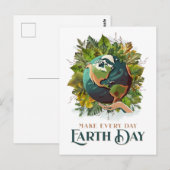 Elke dag op Aarde Briefkaart (Voorkant / Achterkant)