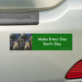 Elke dag op aarde bumpersticker (Op auto)
