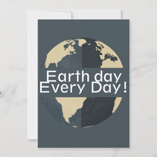 Elke dag op aarde, ga groen, Red onze planeet (Voorkant)