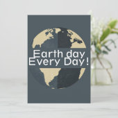 Elke dag op aarde, ga groen, Red onze planeet (Staand voorkant)