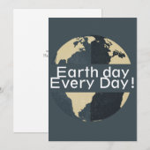 Elke dag op aarde, ga groen, Red onze planeet (Voorkant / Achterkant)
