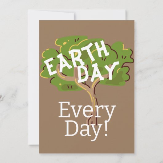 Elke dag op aarde, ga groen, Red onze planeet (Voorkant)