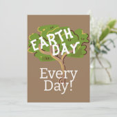Elke dag op aarde, ga groen, Red onze planeet (Staand voorkant)